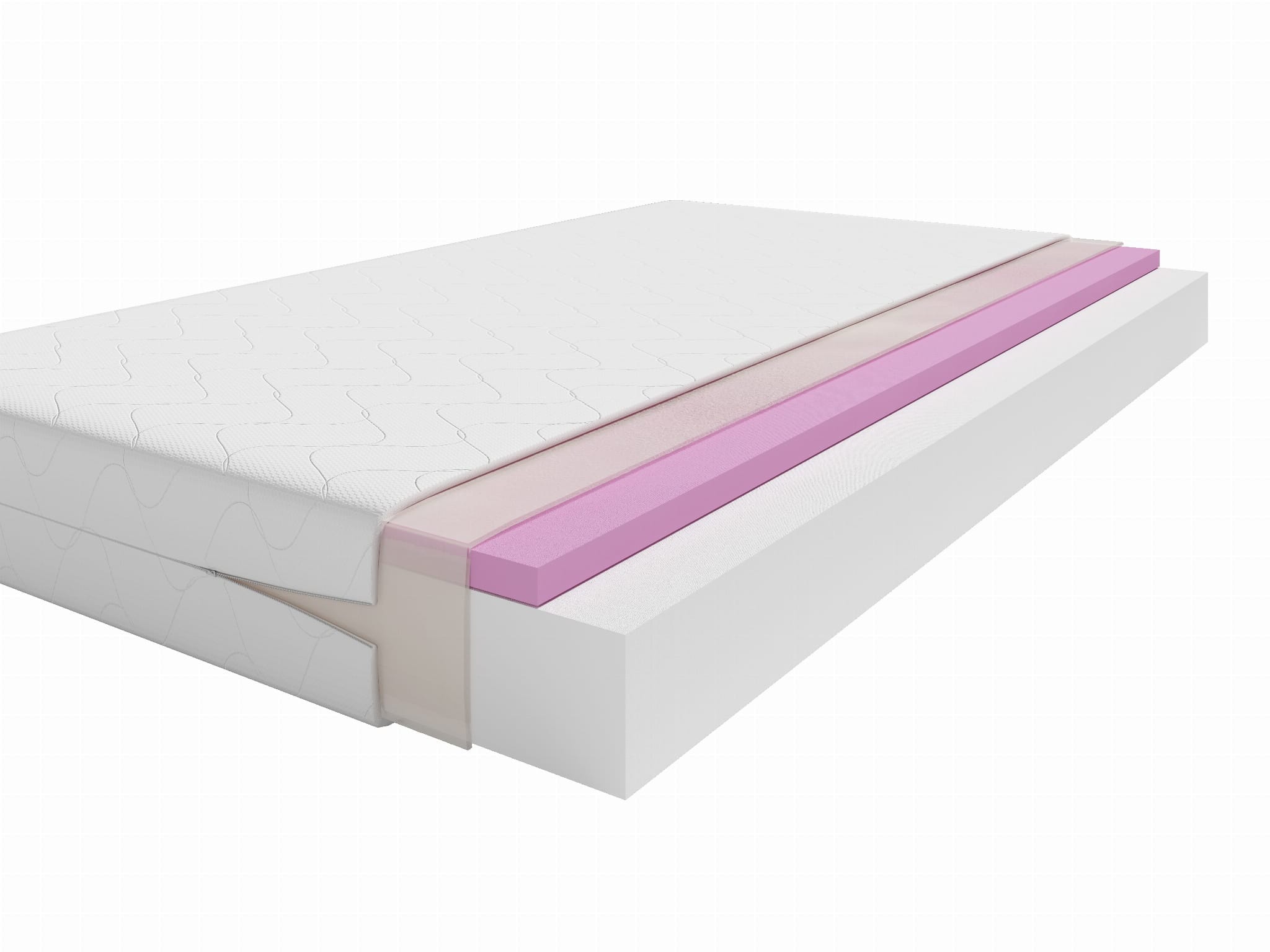 Materac piankowy+ Visco 12 cm LOGAL
